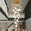 Axyaa Modern LED Pendant Chandeliers for Living Room Staircase Indoor Lighting