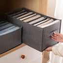 Axyaa Clothes Organizer: Foldable Closet Drawer Storage Box with Handles, Wardrobe Organizer