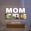 3D Acrylic Photo Lamp: Personalized LED Night Light by Axyaa for MOM DAD Family & Friends
