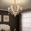 Axyaa Luxury Crystal Chandelier for Living Room, Dining Room, Bedroom