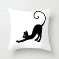 Axyaa Cartoon Black Cat Cushion Cover 45*45cm