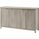 Axyaa Fluted Sideboard Buffet: 56" Modern Credenza with Storage, Doors & Shelves