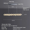 Axyaa Crystal Chandeliers - Luxury LED Ceiling Lights for Home Villa Hotel Decor