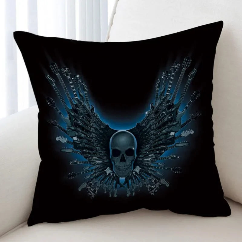 Axyaa Skull Lighthouse Monster Cushion Covers 45x45CM - Cool Art Animals Scary Design