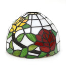 Yellow Stained Glass Lampshade 8" Feather Design - Axyaa Brand
