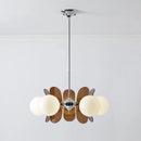 Nordic LED Glass Ball Chandelier for Living Room by Axyaa