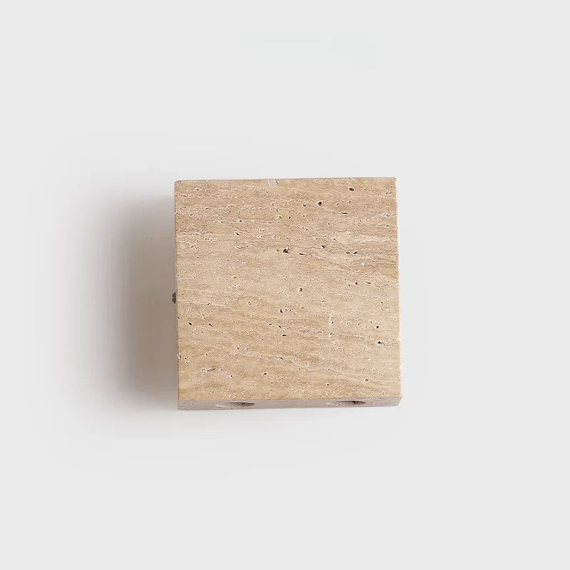 Axyaa Wabi Sabi LED Wall Sconce for Home Lighting in Yellow Travertine