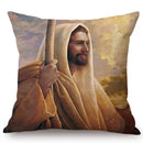 Jesus Christ Portrait Axyaa Cushion Cover: Home Decor Oil Painting Car Art Pillow Cover