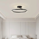 Axyaa Nordic Minimalism LED Ceiling Chandelier White Black Aluminum Lamps