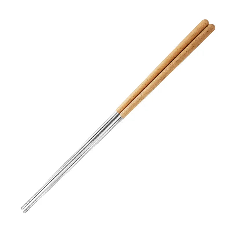 Axyaa Stainless Steel Extra Long Cooking Chopsticks for Noodles, Frying, Chinese Cuisine