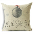 Axyaa Christmas Throw Pillow Covers - Zigzag Reindeer Red Pillowcase
