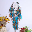 Axyaa Five-ring Tree of Life Dream Catcher with Natural Feathers