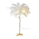 Axyaa Nordic Feather Floor Lamp: Luxury Ostrich Light for Live Broadcast Room