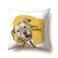 Axyaa Funny Dogs Polyester Cushion Cover for Living Room Sofa 45x45cm