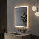 Axyaa Backlit Bathroom Mirror 400x500mm Wall Mounted Vanity Anti-Fog with Light Memory