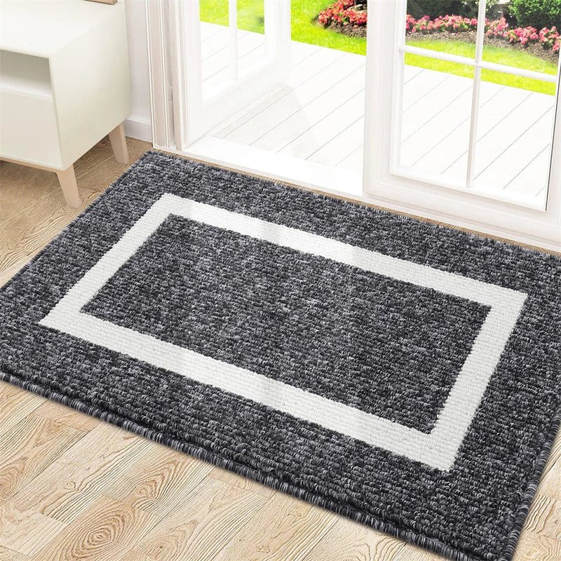 Axyaa Absorbent Bathroom Foot Mat: Non-slip Quick Drying Bath Rug
