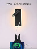 Axyaa LED Wall Light Switch Rotatable Spotlight - Modern Multi-functional Design
