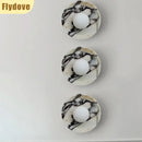 Axyaa Marble White Glass Ball LED Wall Lamp for Luxury Home Decor