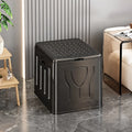 Axyaa Portable Folding Toilet with Lid Trash Bin for Camping Travel