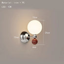 Axyaa LED Ball Wall Light in Chrome Metal for Bedroom, Parlor, Stairs, Aisle