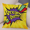 Axyaa Letters Print POP ART Pillowcase - Home Decor Cushion Cover