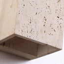 Axyaa Yellow Cave Stone Square LED Outdoor Wall Lamp for Courtyard and Porch