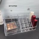 Axyaa Clear Makeup Organizer Set | Large Capacity Cosmetic Storage Drawer Box
