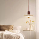 Axyaa Yellow Cave Stone Wooden Pendant Light for Bedside, Bar Counter, Study & Aisle