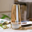 Axyaa Glass Vase for Spring and Summer Home Decor, St. Patrick's Day Easter Theme