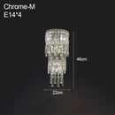 Axyaa Crystal Wall Lamp Bedroom Staircase Indoor Lighting Modern Home Decor