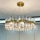 Luxury Crystal Chandelier: Axyaa's Elegant Living Room Bedroom Kitchen Pendant Light