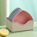 Axyaa Fruit Dish Set: Food Grade, Portable, Multi-function, No Fading Bone Dish