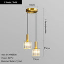 Axyaa Crystal LED Pendant Light Chandelier for Bedroom Kitchen Dining Room