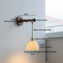Axyaa Nordic Ceramic Flower Wall Lamp for Modern Bedroom Decor & Lighting