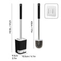 Axyaa Long Handle Wall-Mounted Toilet Brush with Detachable Drain Drawer