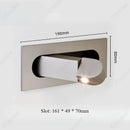 Axyaa LED Wall Lamp with Adjustable Angle and Switch - Modern Minimalist Design