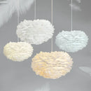 Axyaa Feather Pendant Lamp: Nordic Modern, Romantic, and Creative Bedroom Lighting