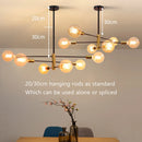 Axyaa Modern Nordic Black LED Chandelier for Home Ceiling Decor