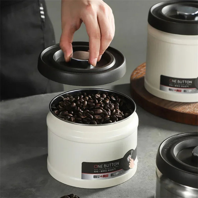 Axyaa Stainless Steel Vacuum Sealed Coffee Bean Storage Tank