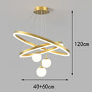 Axyaa Modern Indoor Pendant Light LED Chandelier Ceiling Lamp for Dining Room