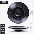 Axyaa Ceramic Tableware Set: Straw Hat, Western, Japanese, Retro Design for Salad & Dessert