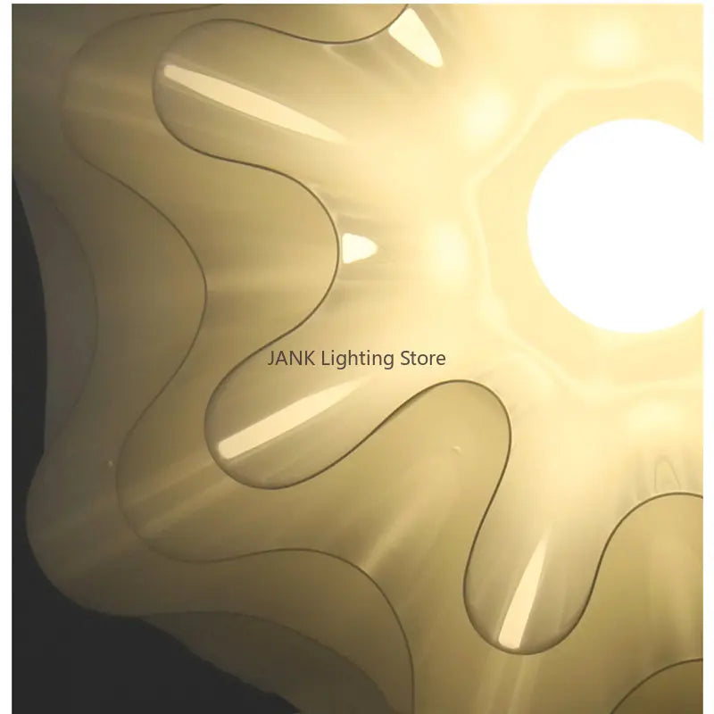 Axyaa Wave Chandelier: Elegant LED Decorative Lighting Fixture for Home, Office, and Bar