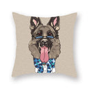 Axyaa Cartoon Animal Print Polyester Pillow Cover for Home Decor