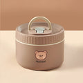 Axyaa Stainless Steel Thermal Lunch Box: Insulated, Leak Proof, Microwave Safe, Portable Bento Box