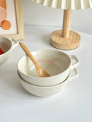 Axyaa 5-inch Ceramic Yogurt Dessert Fruit Bowl Bird's Nest Design
