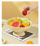 Axyaa Light Luxury Fruit Plate for Living Room Tea Table Snacks and Candy Organization