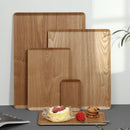 Axyaa Ash Wood Rectangular Dessert Tray