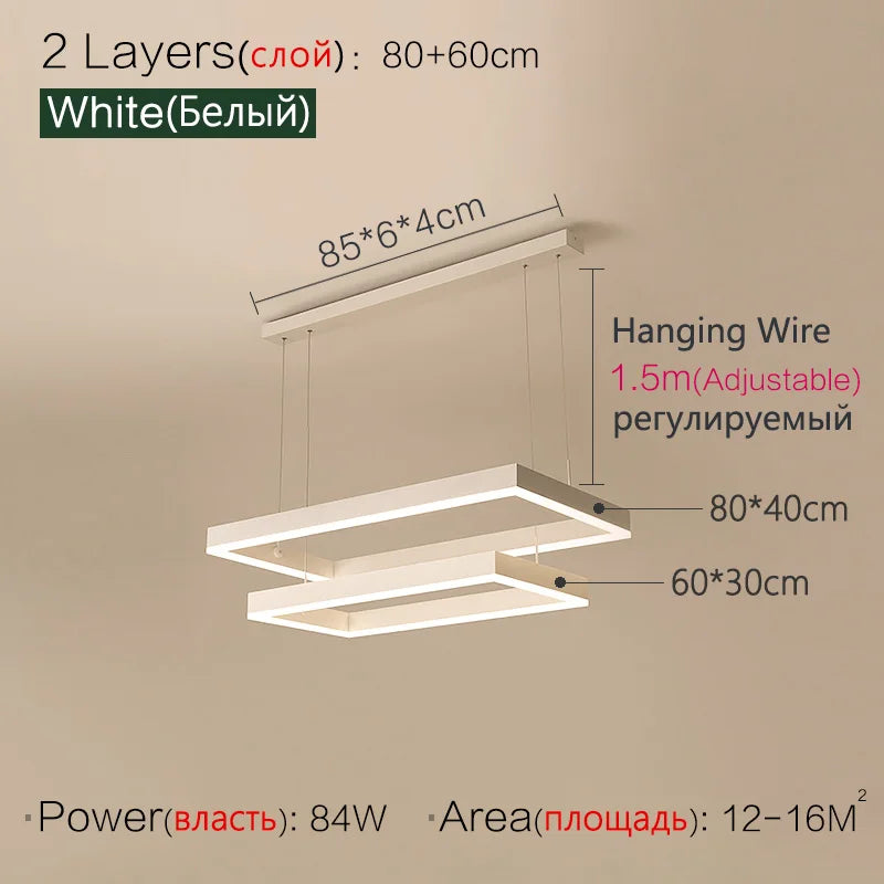 Modern LED Ceiling Chandelier by Axyaa for Living Room Bedroom Dining Room