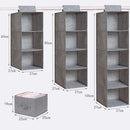 Axyaa Hanging Storage Shelves Clothes Organizer Drawer Closet Box