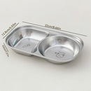 Axyaa Kids Stainless Steel Divided Food Plate - Mini Cute Fruit Dish